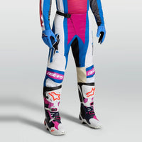 Alpinestars 2027 Techstar Maven MX Pants White Hot Coral Blithe Blue
