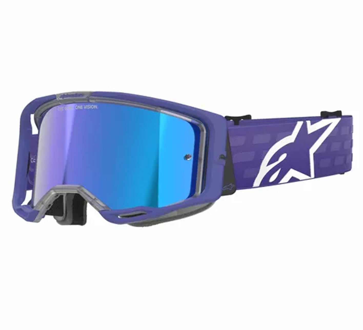 Alpinestars 2025 Goggles Vision 8 Corp Purple Mirror Blue
