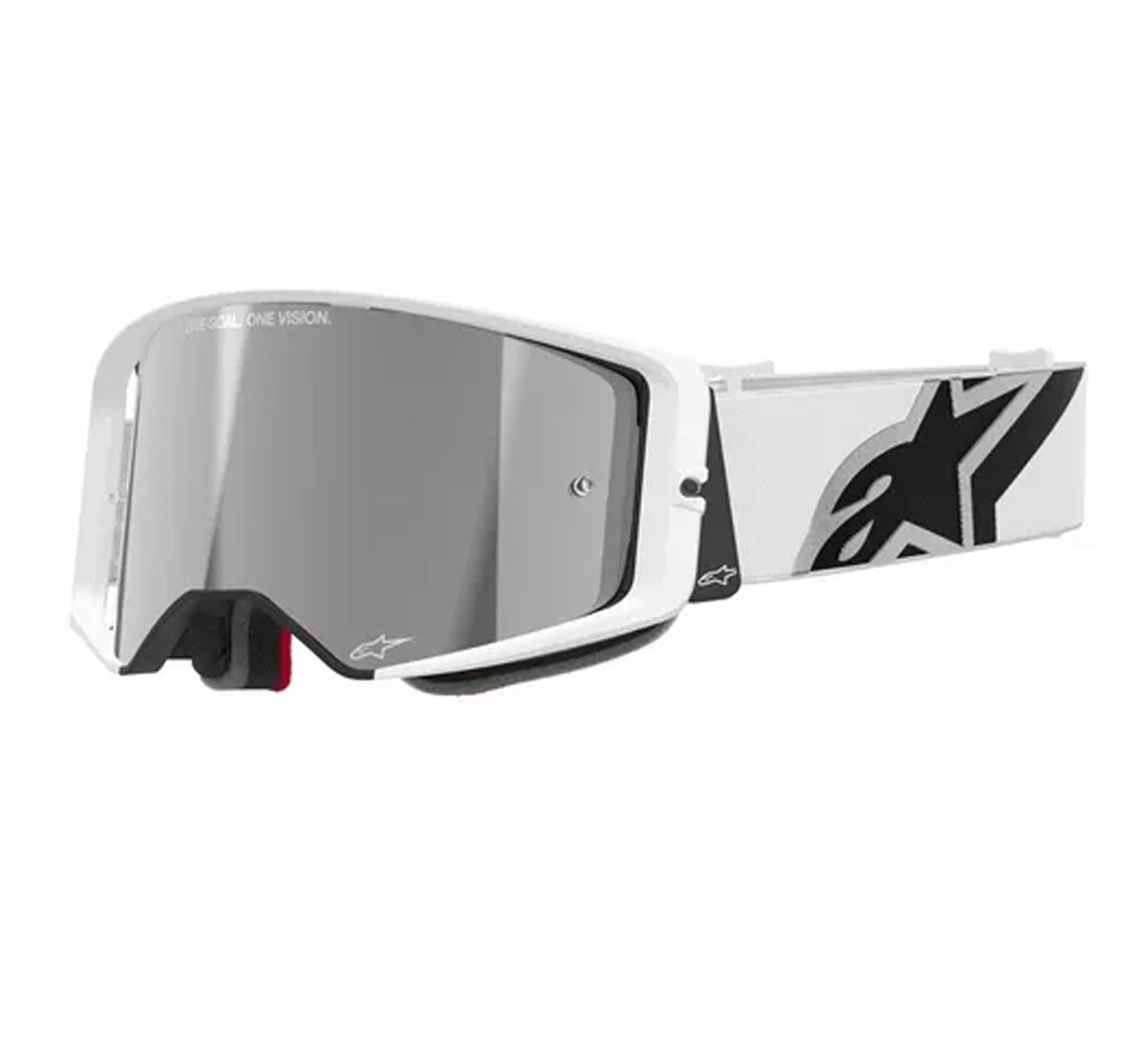Alpinestars 2025 Goggles Supertech Corp Absolute Vision White Mirror Silver