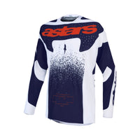 Alpinestars 2027 Techstar Swan MX Jersey Light Lilac Dark Gray Red Fluo