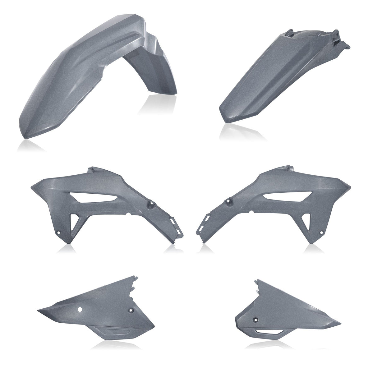 Acerbis Plastic Kit Metallic Grey For HONDA CRF 450 R 2021-2024
