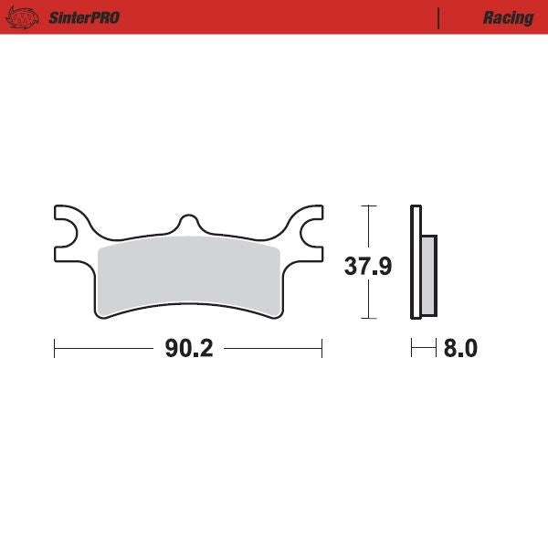Moto-Master Pro Racing Sintered Brake Pads