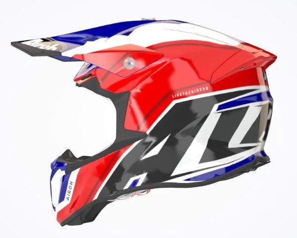 Airoh Helmet  Twist 2.0 Shaken Blue Gloss