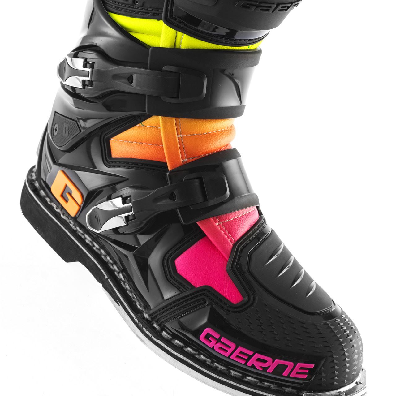 Gaerne 2025 MX Boots SG12 Black Orange Pink