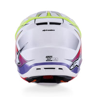 Alpinestars 2026 SM7 Fuse Motocross Helmet White Yellow Flo Purple
