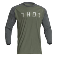 Thor 2026 Terrain Green Charcoal Enduro Jersey & Over The Boot Pants Combo Kit