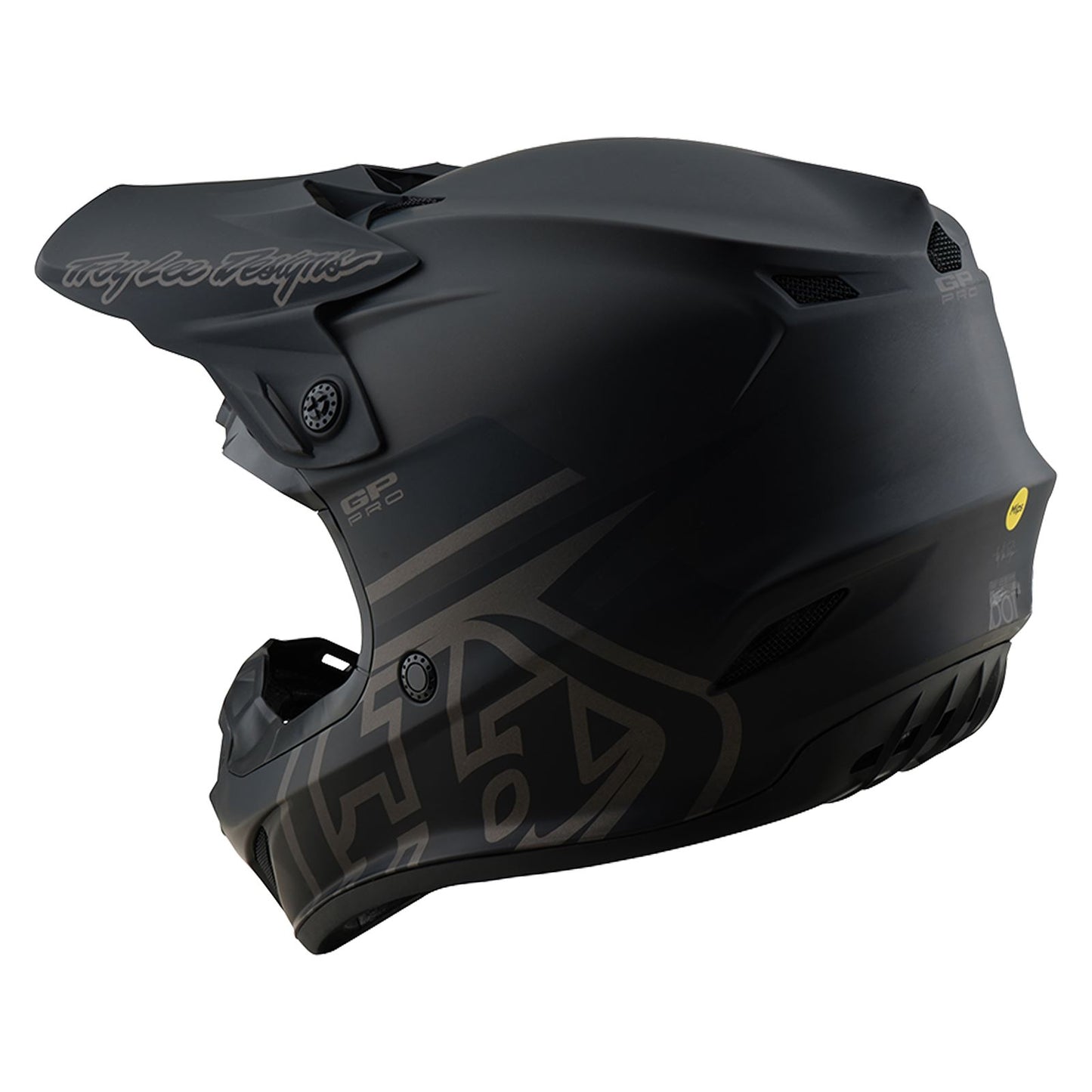 Troy Lee Designs Spring 2025 MX Helmet GP PRO Youth Mono Black