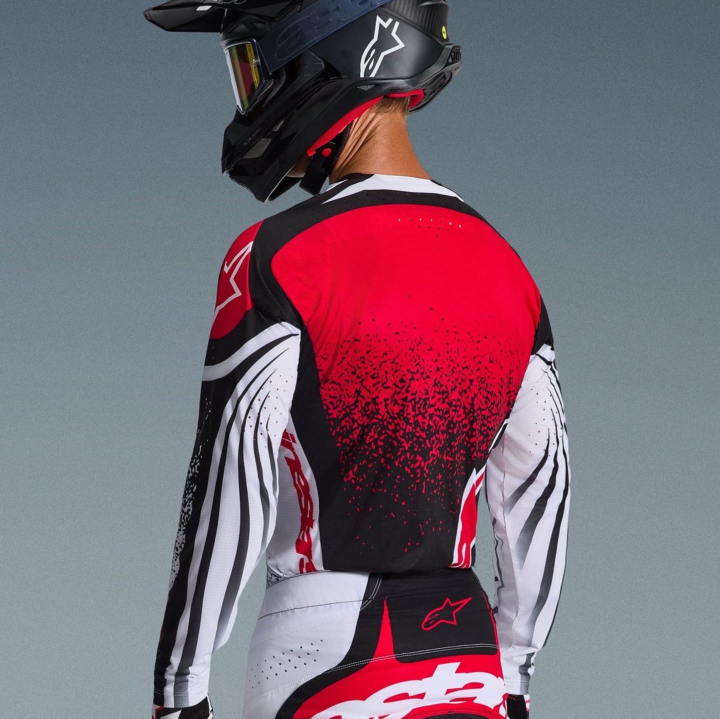 Alpinestars 2026 Techstar Nomur Motocross Jersey Black White Red