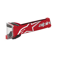 Alpinestars 2027 Supertech Dura Air Fluid MX Goggles Red Silver Clear