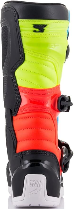 Alpinestars Tech 3s Youth Motocross Boots Black Yellow Fluo Red Fluo CLEARANCE