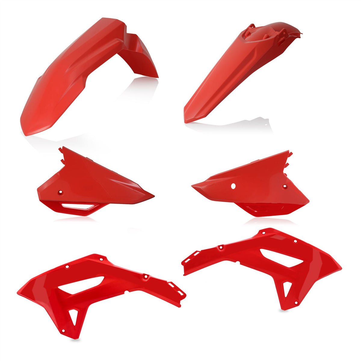 Acerbis Plastic Kit Red For HONDA CRF 450 RX 2021-2024