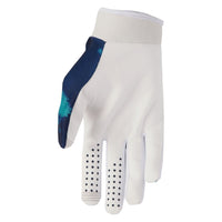 Thor 2026 Youth Launchmode Bleach White Aqua MX Gloves