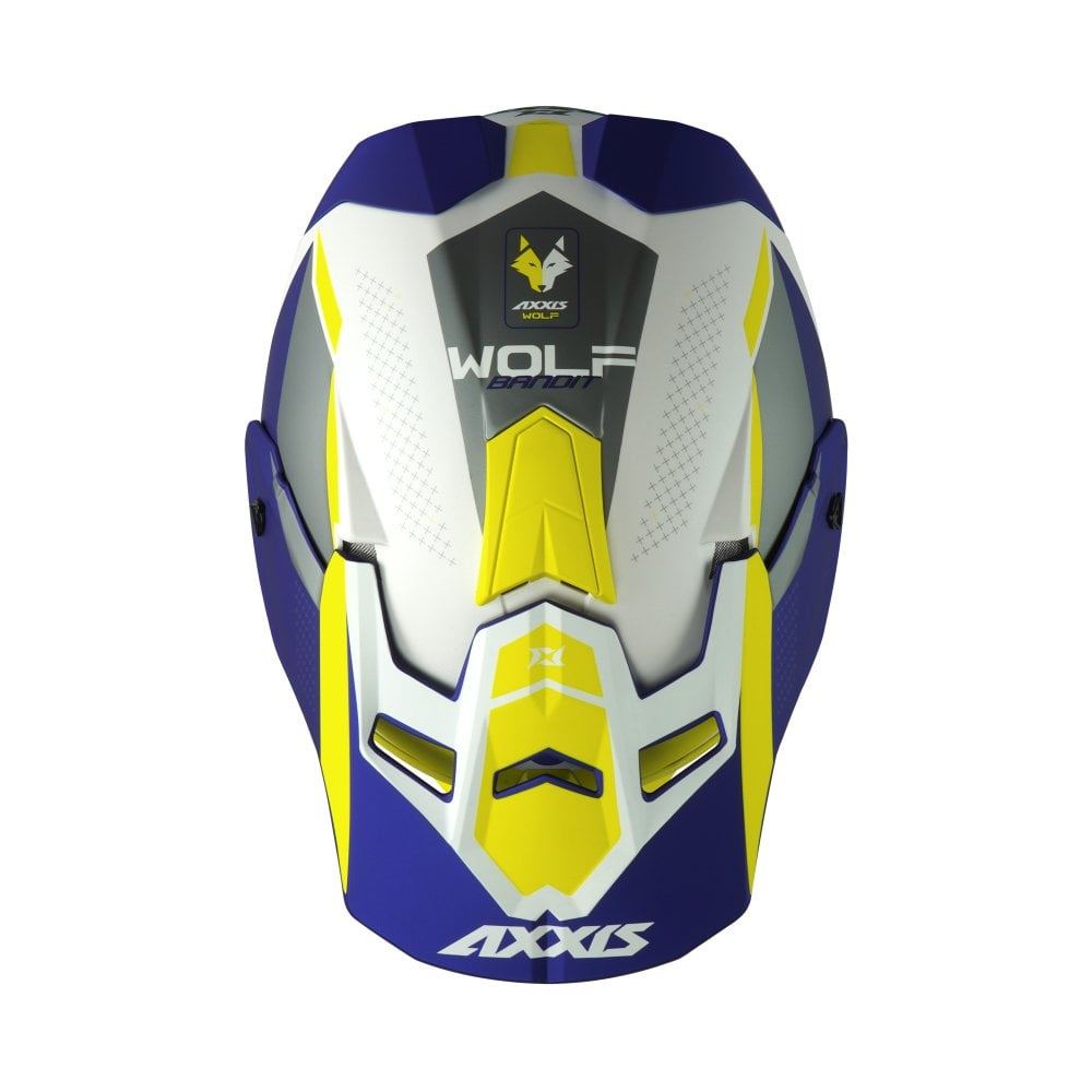 Axxis Motocross Helmet Bandit C3 Matt Yellow