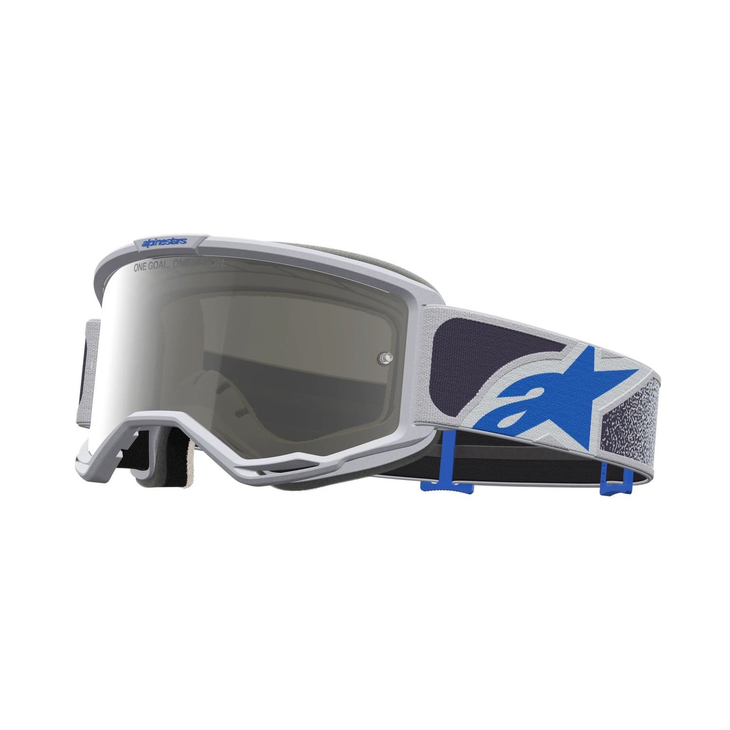 Alpinestars 2027 Vision 5 Drag MX Goggles Light Lilac Blue Mirror Silver