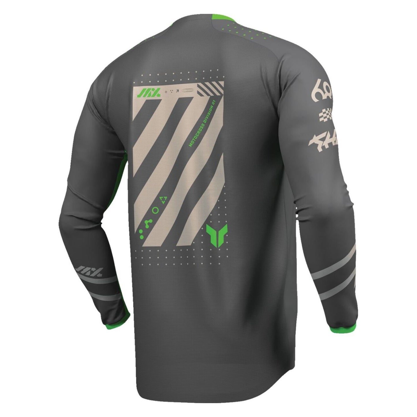 Thor 2026 Launchmode Futura Charcoal Green MX Combo Kit