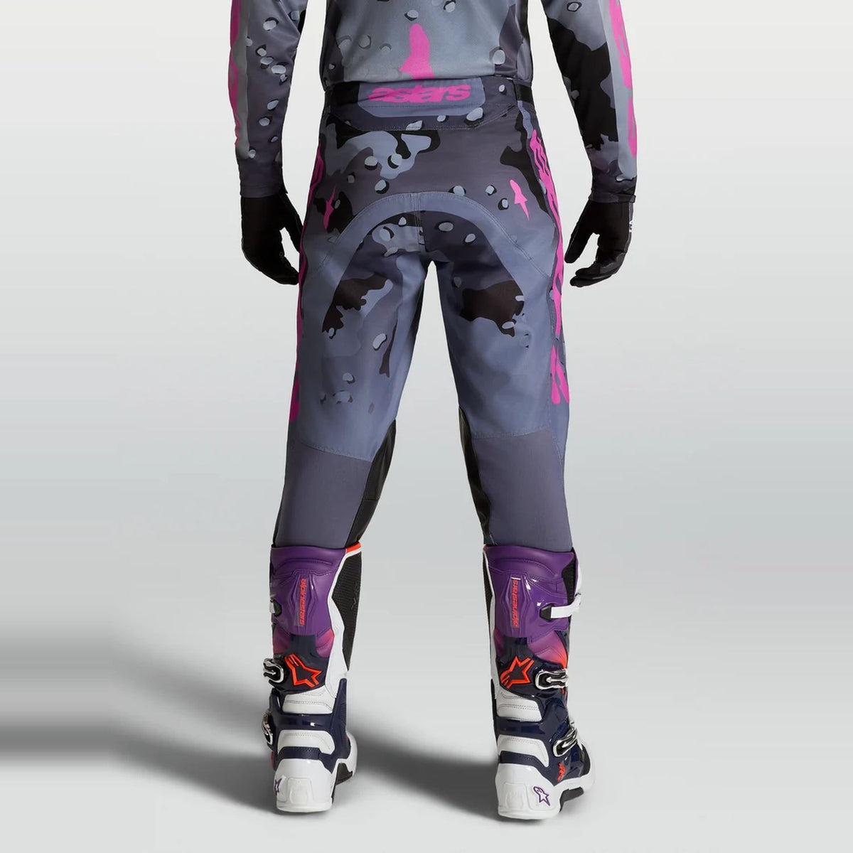 Alpinestars 2027 Racer Lone MX Pants Grey Camo Purple