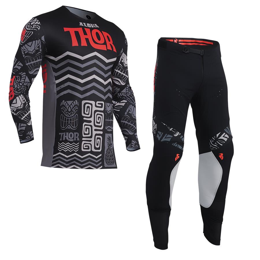 Thor 2025 Motocross Combo Kit Prime Aloha Black Grey