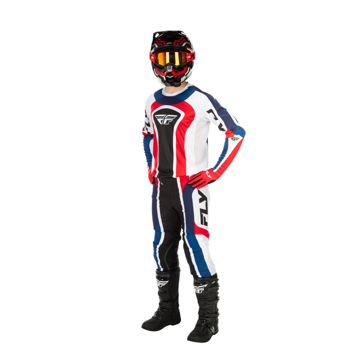 Fly Racing 2026 Motocross Combo Kit Lite Glory  Red White Blue