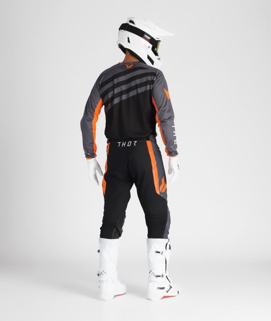 Thor MX Spring 2025 Combo Kit Launchmode Vented Raid Charcoal Black
