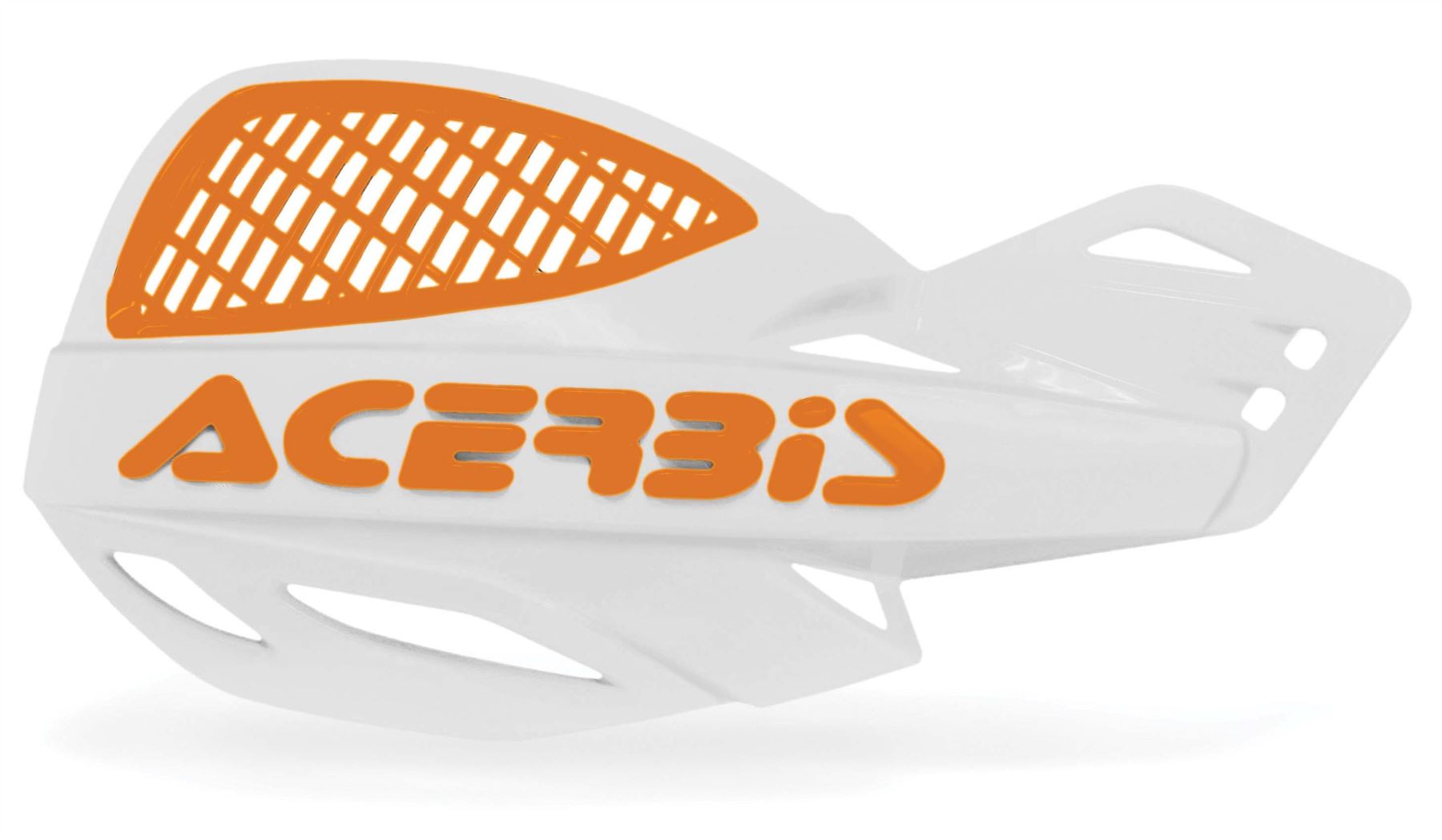 Acerbis Uniko MX Handguards Pair + Kit For White Orange Husqvarna TE 250I 2018 - 2023