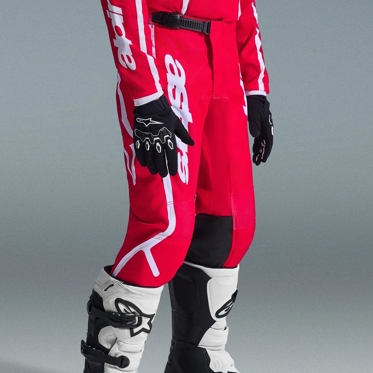 Alpinestars 2026 Youth Fluid Apex Motocross Pants Red White