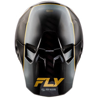 Fly Racing 2025 Formula CC Underglow Motocross Helmet Black Grey Gold