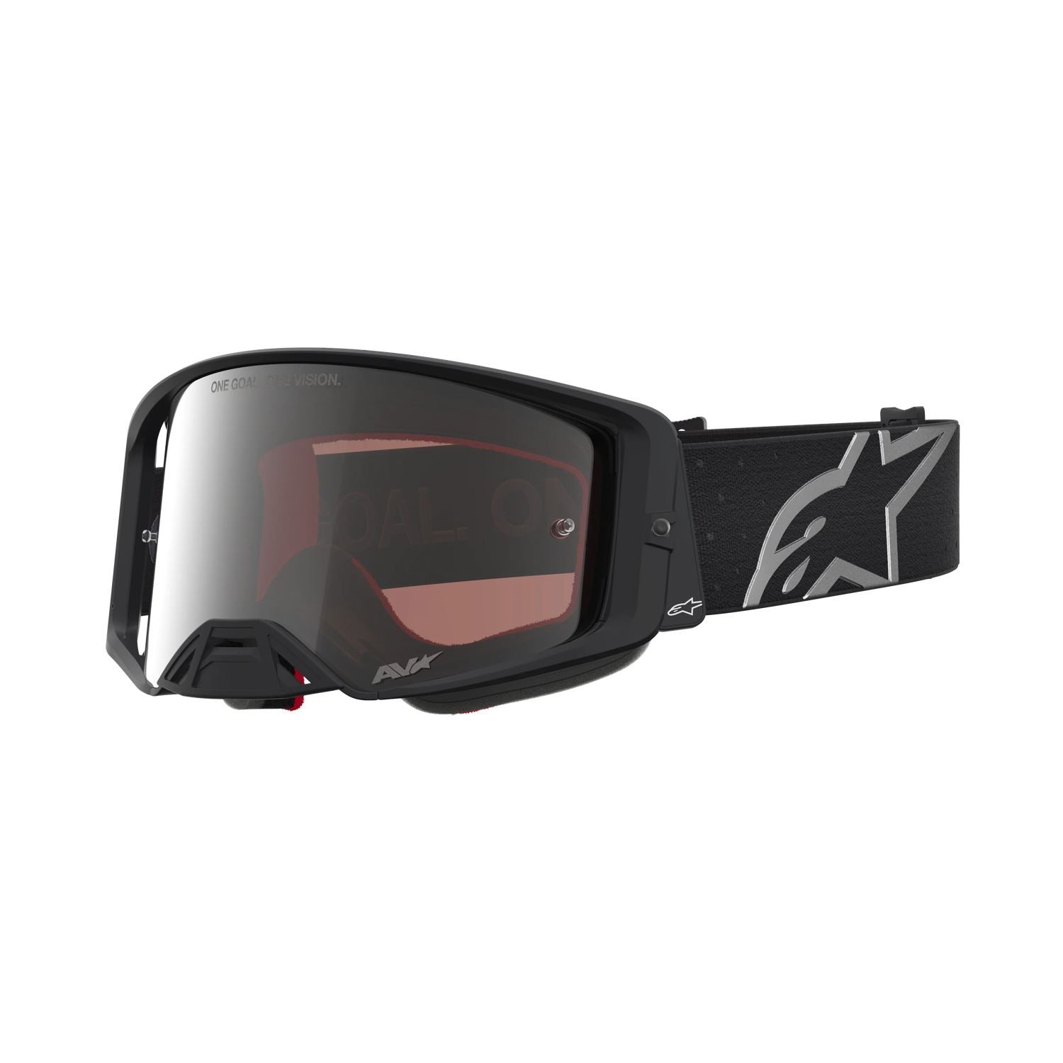Alpinestars 2027 Supertech Vesta MX Goggles Black Matte Mirror Silver