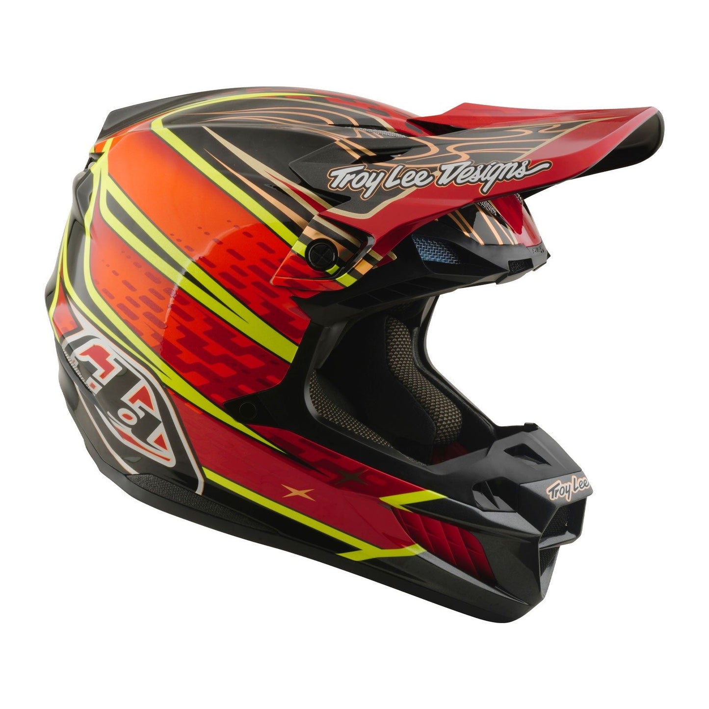 Troy Lee Designs Spring 2026 MX SE5 Carbon Wings Helmets Red