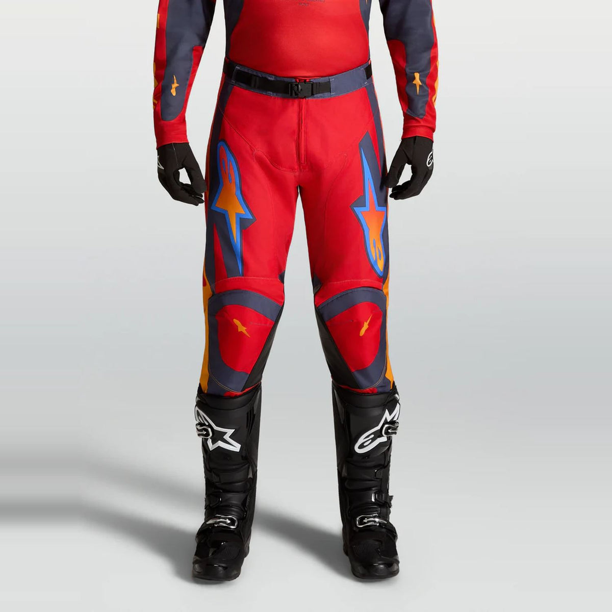 Alpinestars 2027 Racer Hunt MX Pants Fire Red Graystone Hot Coral