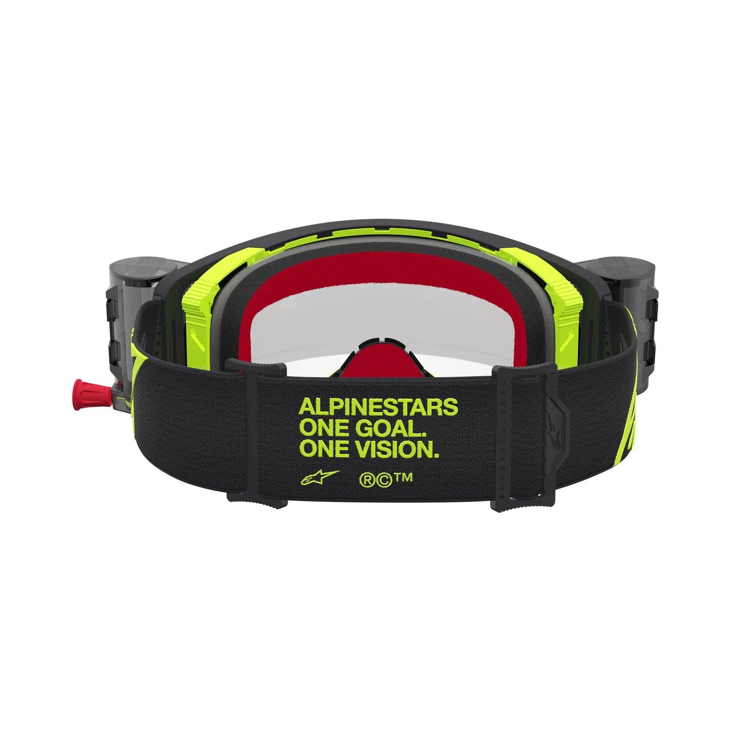 Alpinestars 2027 Supertech Firma Roll Off MX Goggles Black Yellow Flo Clear