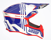 Airoh 2025 Helmet Wraaap Youth Youth Broken Blue Red Gloss