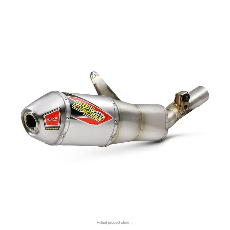 Pro Circuit T-6 Stainless Slip-On Silencer  For Honda CRF 450R 2021-2025