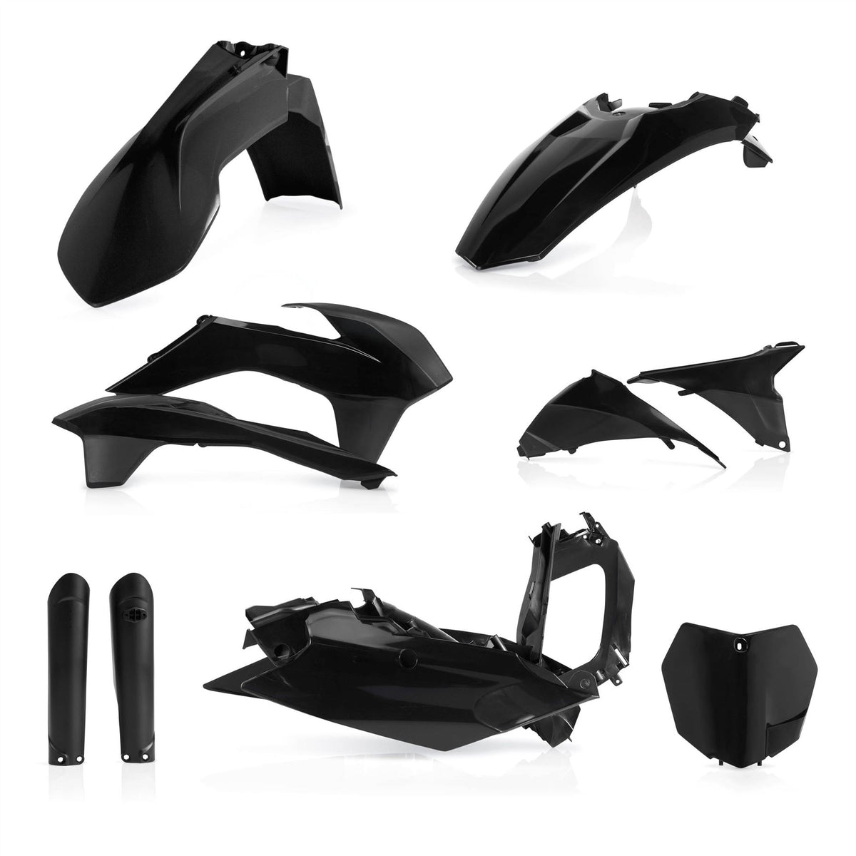 Acerbis Full Plastic Kit Black For KTM SX 125 2015