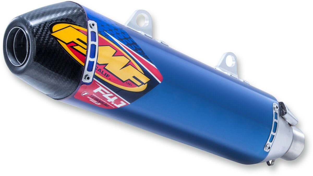 FMF Factory 4.1 RCT Blue Slip-On Carbon End Exhaust Silencer For KTM XC-F 350 I 2016-2018