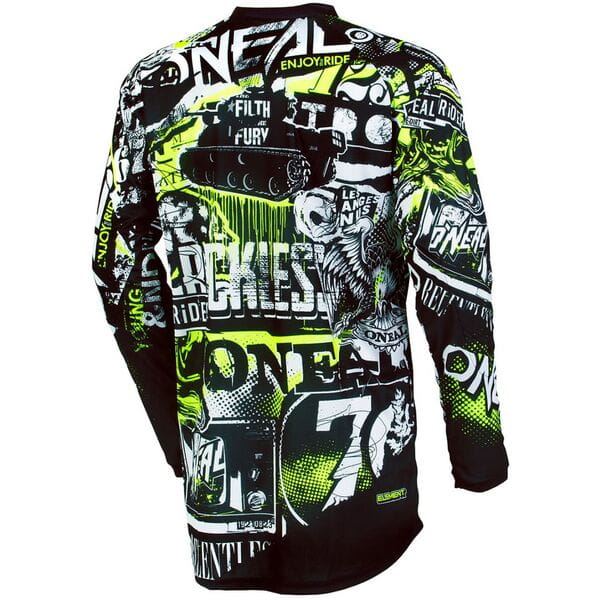 O'Neal 2024 Motocross Jersey Element Attack Youth Black Yellow