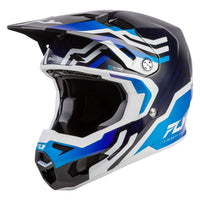 Fly Racing 2026 Motocross Helmet Formula S Byte Carbon Blue White