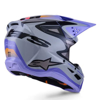 Alpinestars 2026 SM3 Jettson Motocross Helmet Grey Purple Black Glossy