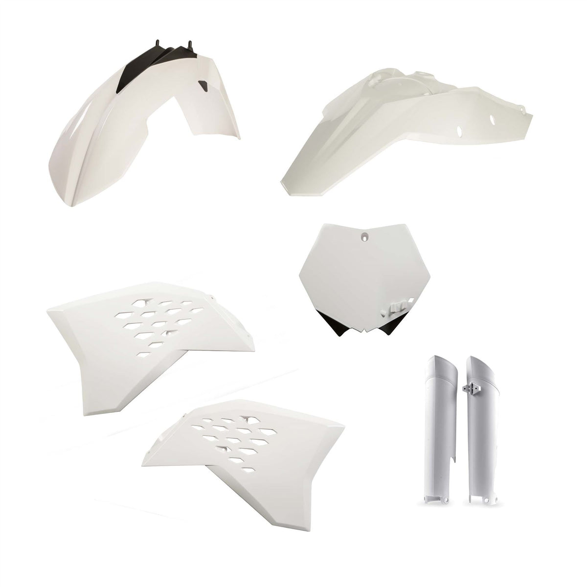 Acerbis Full Plastic Kit White For KTM SX-F 505 2008-2010