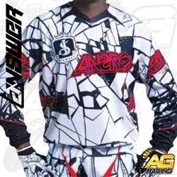 Answer Racing Shattered Red Black White Jersey