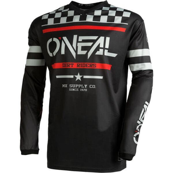 O'Neal 2024 Motocross Jersey Element Squadron Youth Black Grey