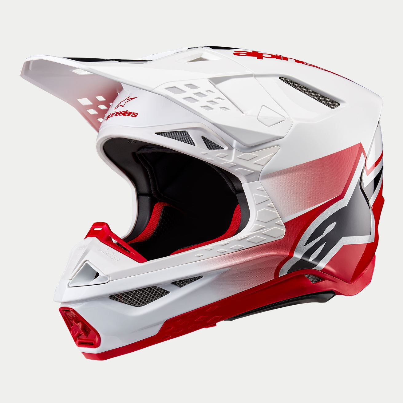 Alpinestars 2024 Supertech SM10 Unite Red White Motocross Helmet