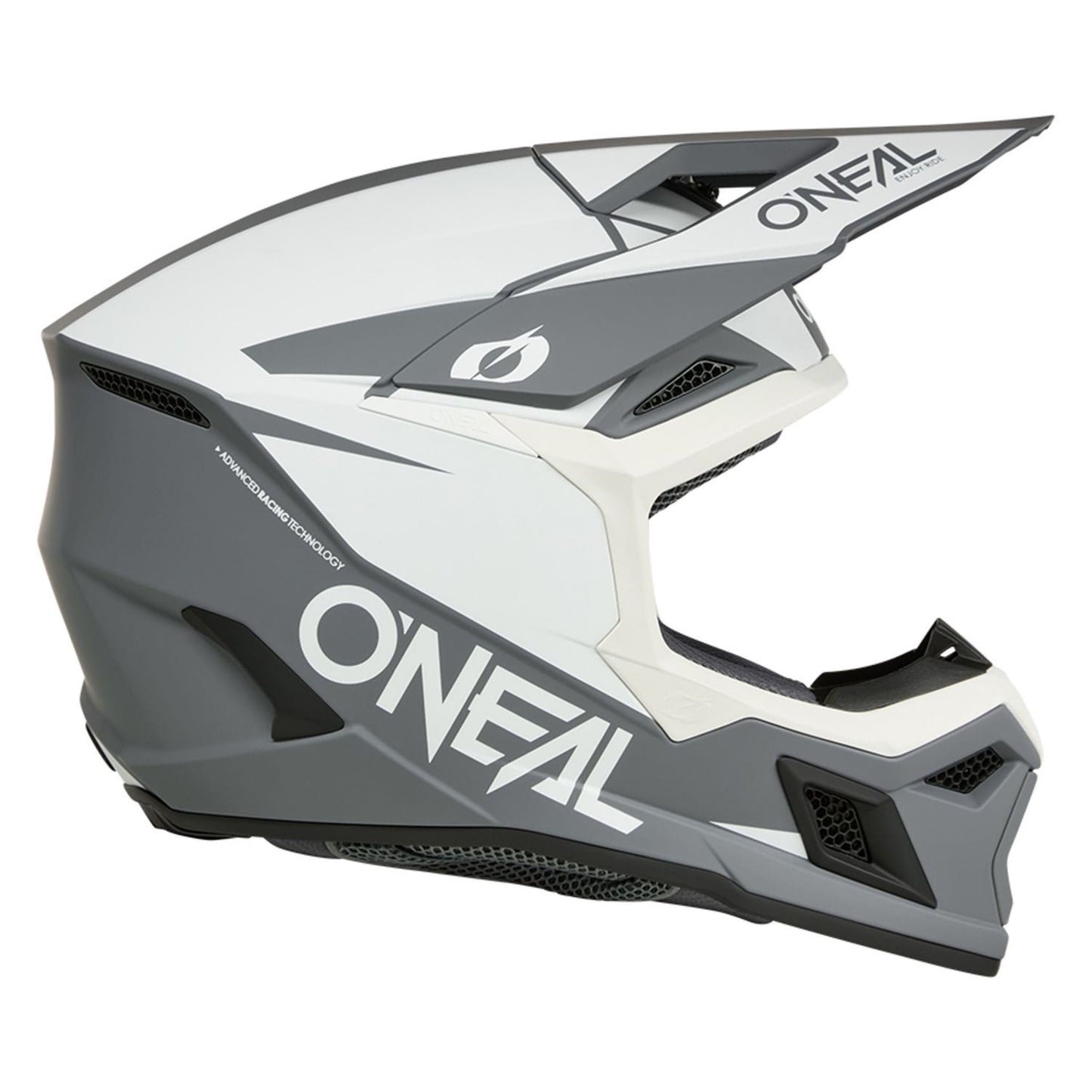 O'Neal 2026 3 SRS Solid White Black Helmet