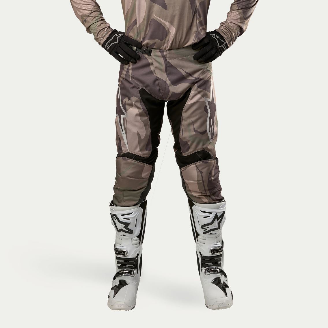 Alpinestars 2024 Racer Tactical Motocross Combo Kit Pants & Jersey Military Green Camo Brown Clearance