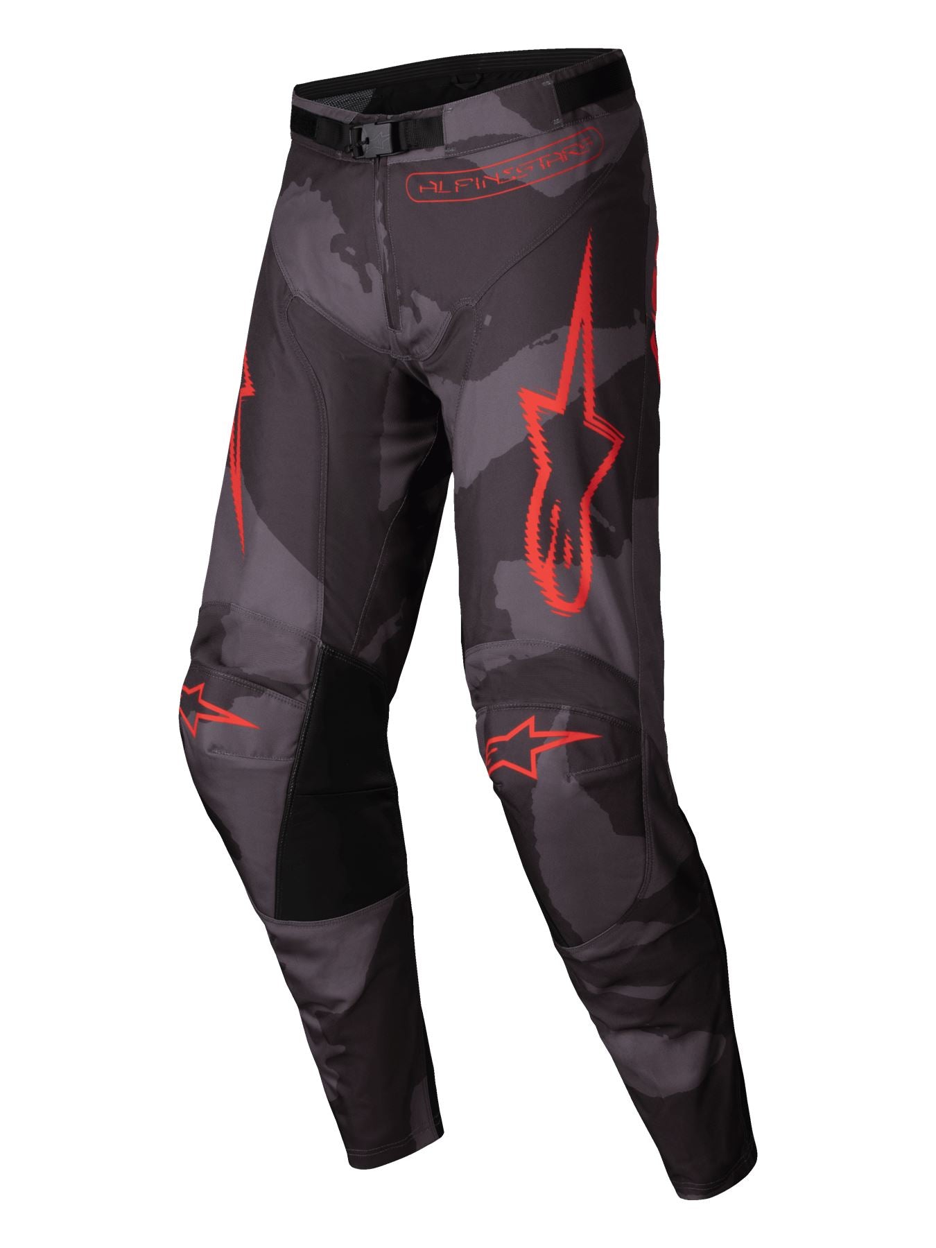 Alpinestars 2025 Racer Hollow Motocross Pants Grey Camo Orange Fluo