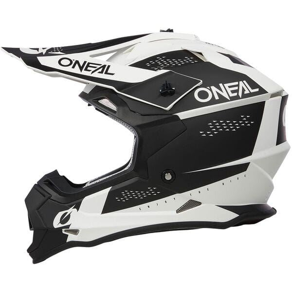 O'Neal 2025 Motocross Helmet 2SRS Slam Black White
