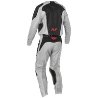 Fly Racing 2025 Kinetic Sym Motocross Pants Light Grey Red Black