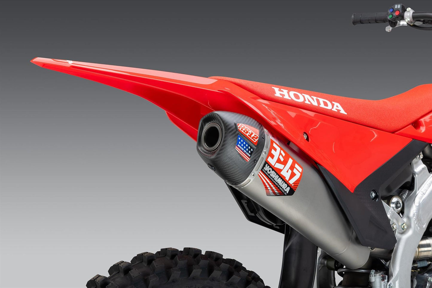 Yoshimura RS-12 Full Exhaust System Titanium Carbon Cap For Motocross Enduro Motorcycles