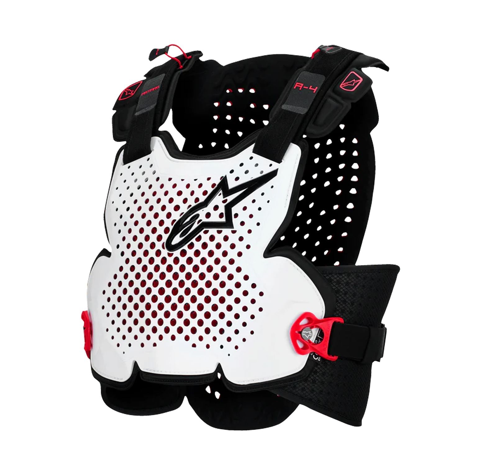 Alpinestars 2026 A4 Plasma Chest Protector Motocross Gloves Black Red White