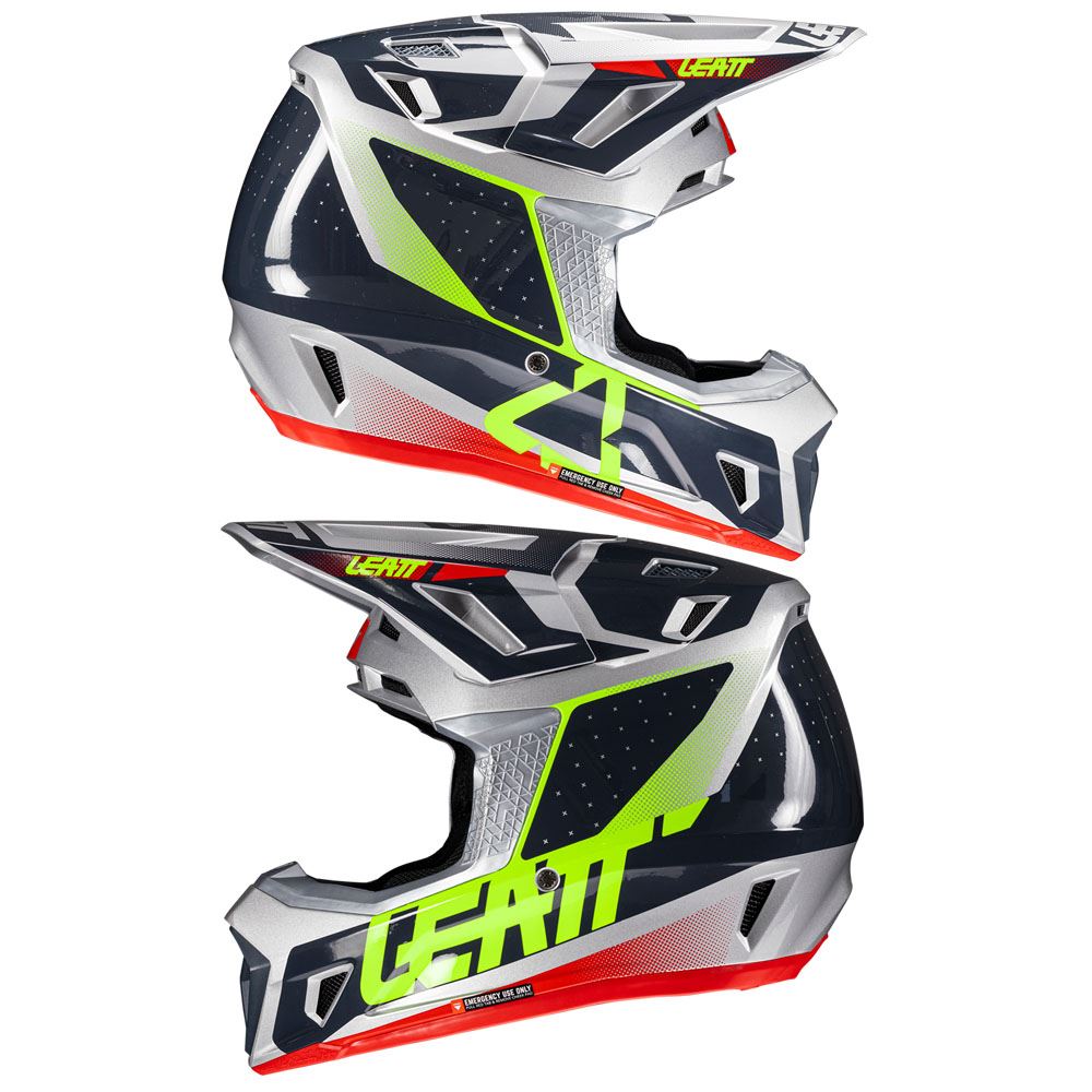 Leatt 2025 Motocross Helmet V25 7.5 Steel With 4.5 Goggles