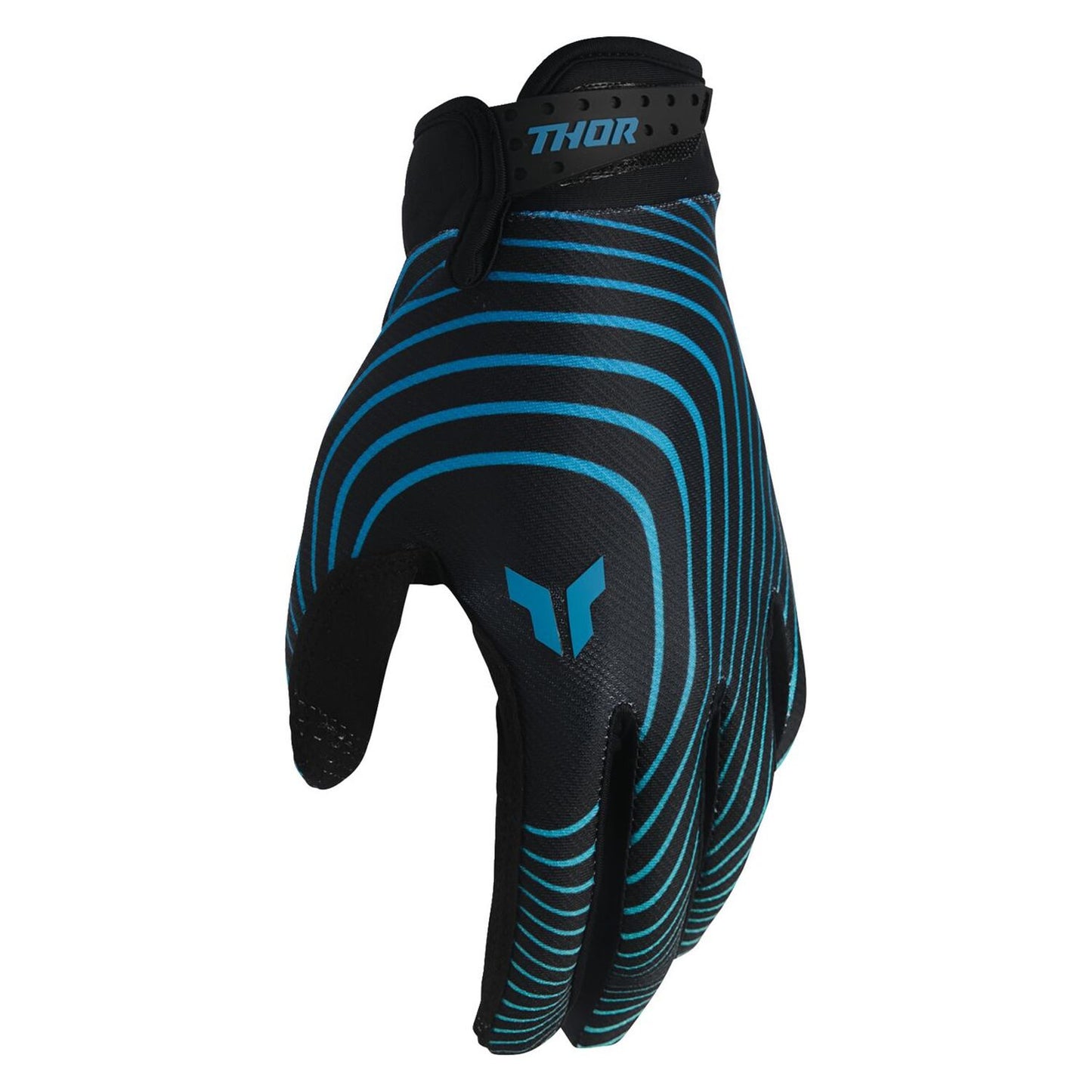 Thor 2026 Launchmode Identity Teal Black MX Gloves
